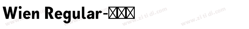 Wien Regular字体转换